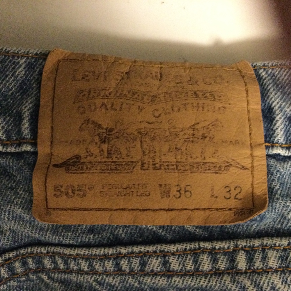 vintage Levi’s 505 35x30 orange tab regular ex-